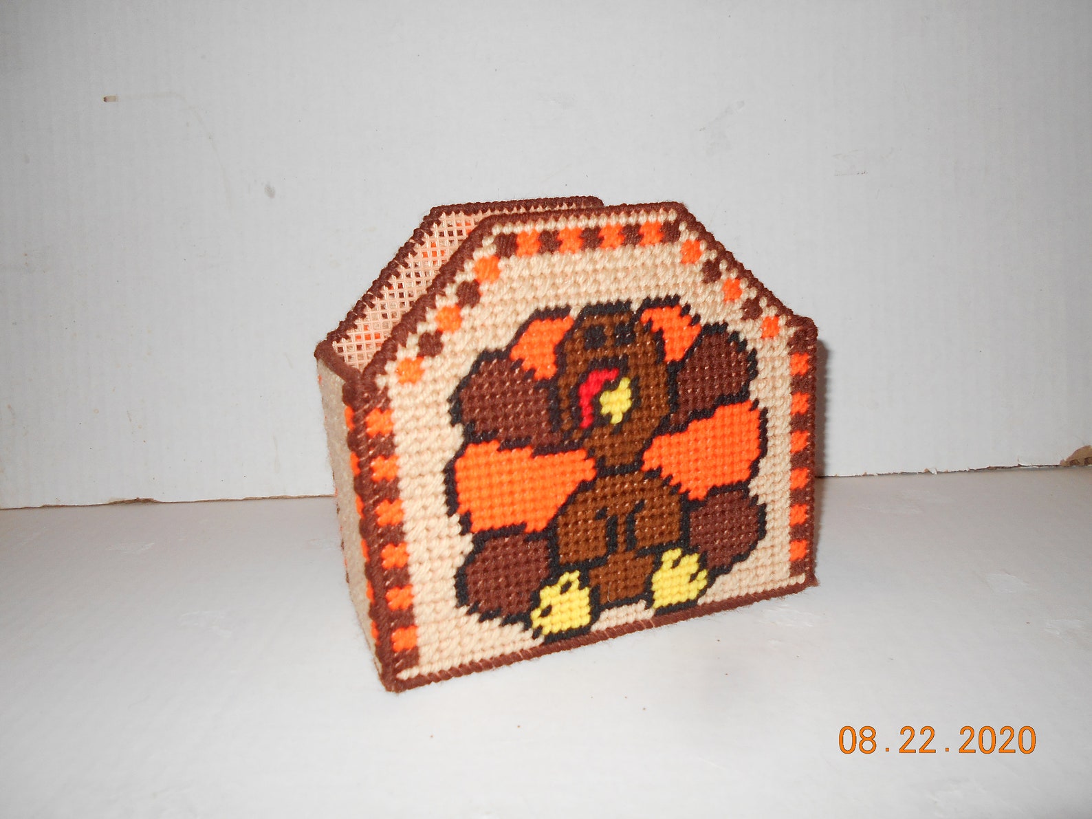 Thanksgiving Turkey Napkin Holder Plastic canvas Etsy
