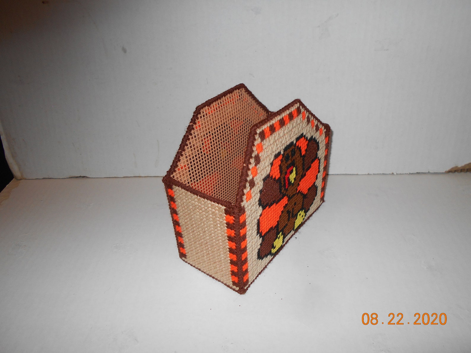 Thanksgiving Turkey Napkin Holder Plastic canvas Etsy