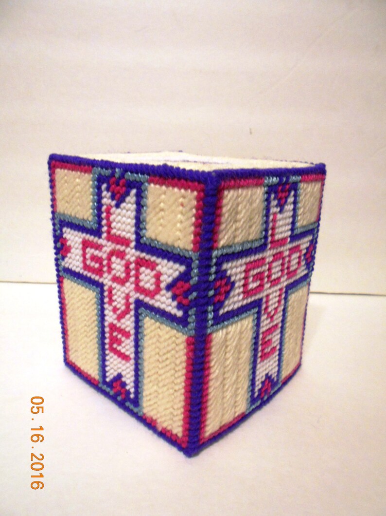 Love God Religious God Tissue Box cover Plastic canvas Etsy