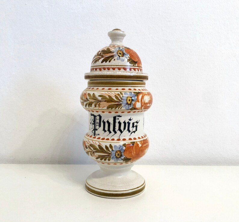 Vintage Italian Apothecary Jar Chemist Jar Kitchen Etsy
