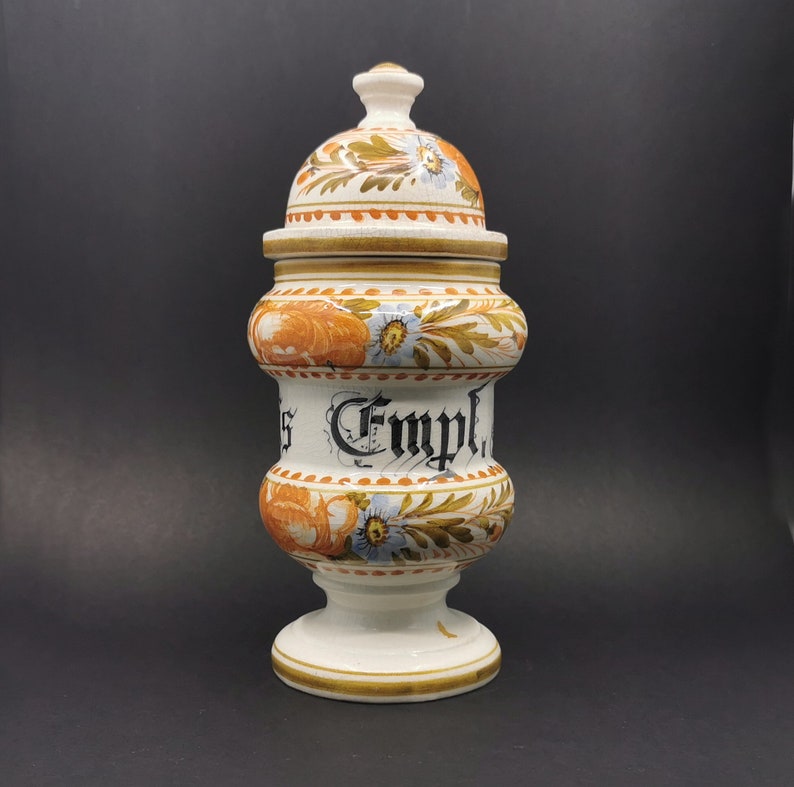 Vintage Italian Apothecary Jar Chemist Jar Kitchen Etsy