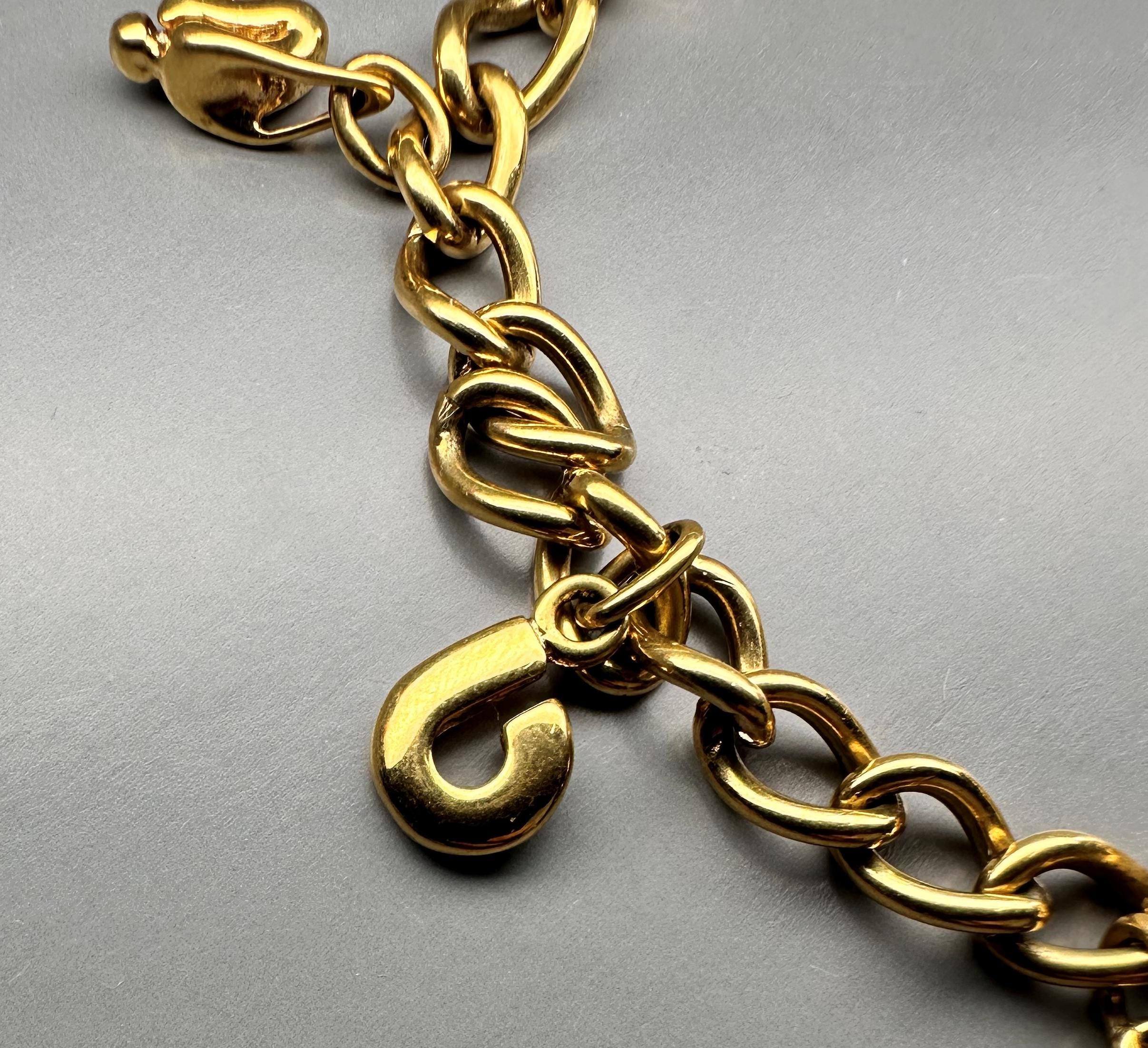 Bracelet Charles Jourdan Plaque Or Argent Tressé - Fermoir Mousqueton - Neuf Avec étiquettes