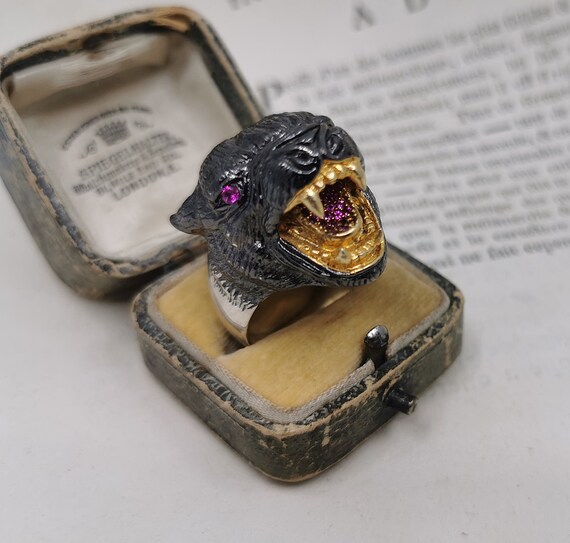 Vintage Panther Ring