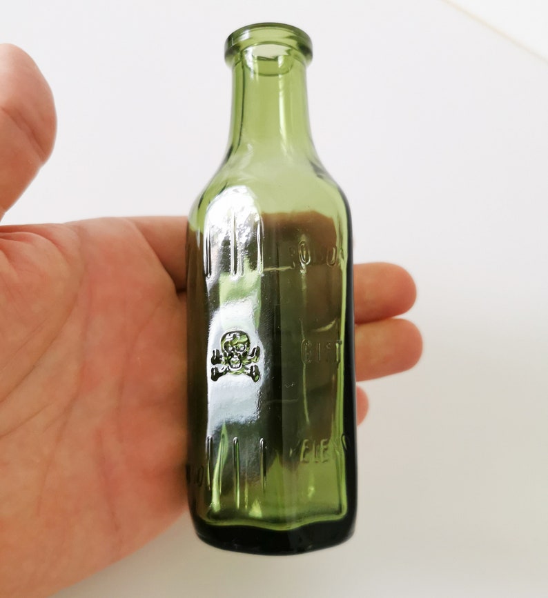 RARE True Vintage German Poison Bottle Small Size Skull Etsy