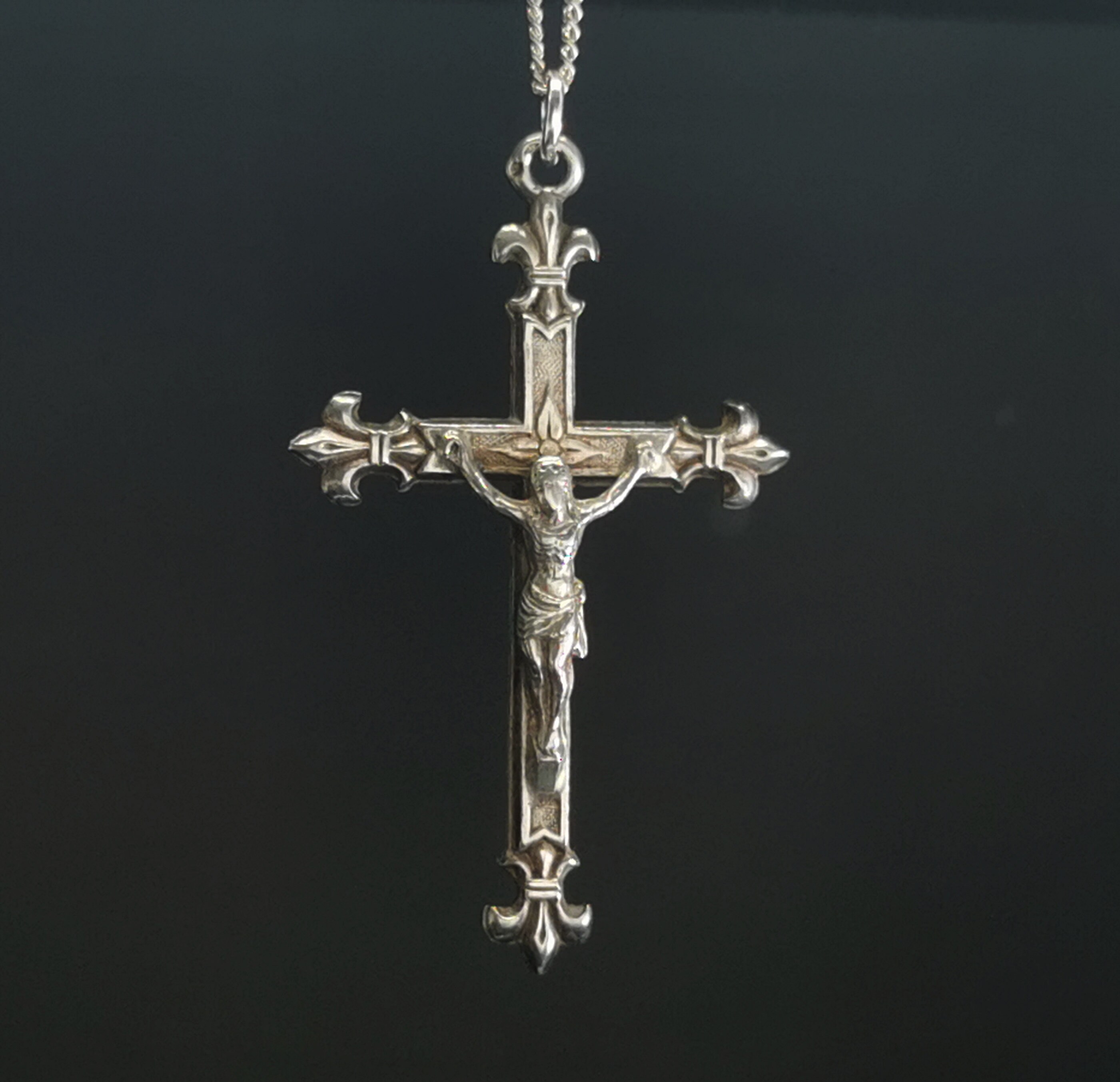 Antique Protection Necklace Cross 