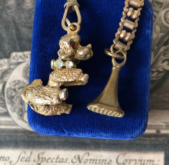 Vintage Poodle Dog Chatelaine with Wax Seal Stamp