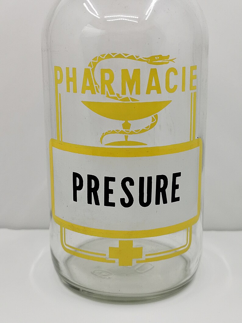 True Vintage Pharmacy Bottle Large Size Apothecary Bottle Etsy