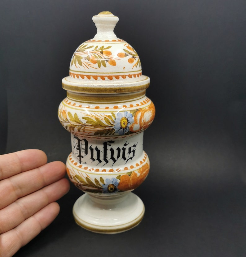 Vintage Italian Apothecary Jar Chemist Jar Kitchen Etsy