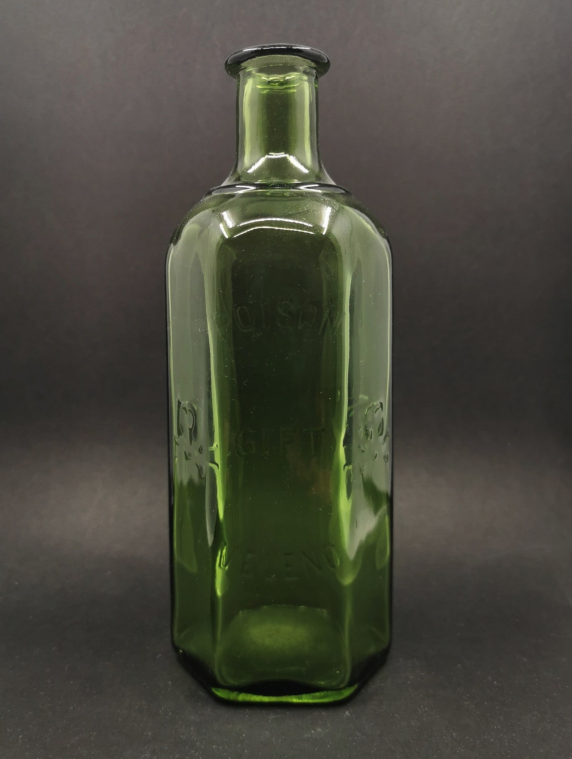 RARE True Vintage German Poison Bottle Large Size Skull Etsy