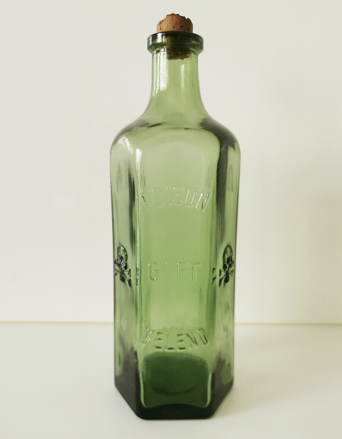 RARE True Vintage German Poison Bottle Large Size Skull Etsy