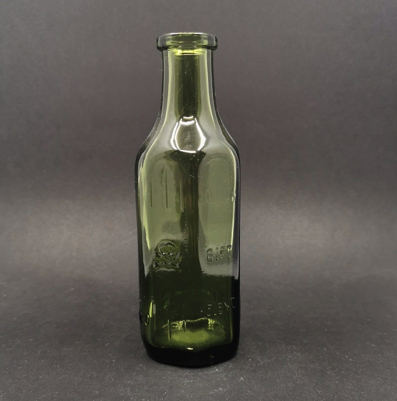 RARE True Vintage German Poison Bottle Small Size Skull Etsy