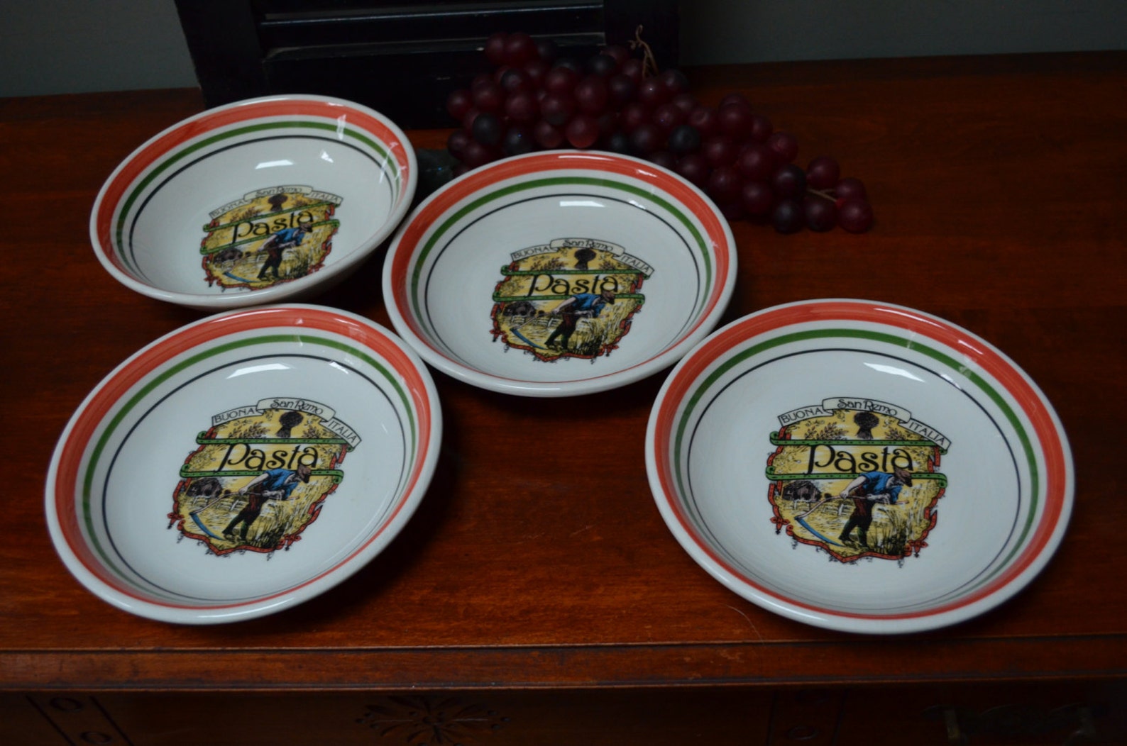 Tre Ci Pasta Bowl Made in Italy Tre Ci Pasta Bowl Italiian Etsy