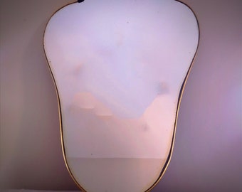 1960's Art Deco Sculptural Wall Mirror.