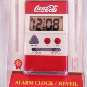 Coca Cola items alarm clock
