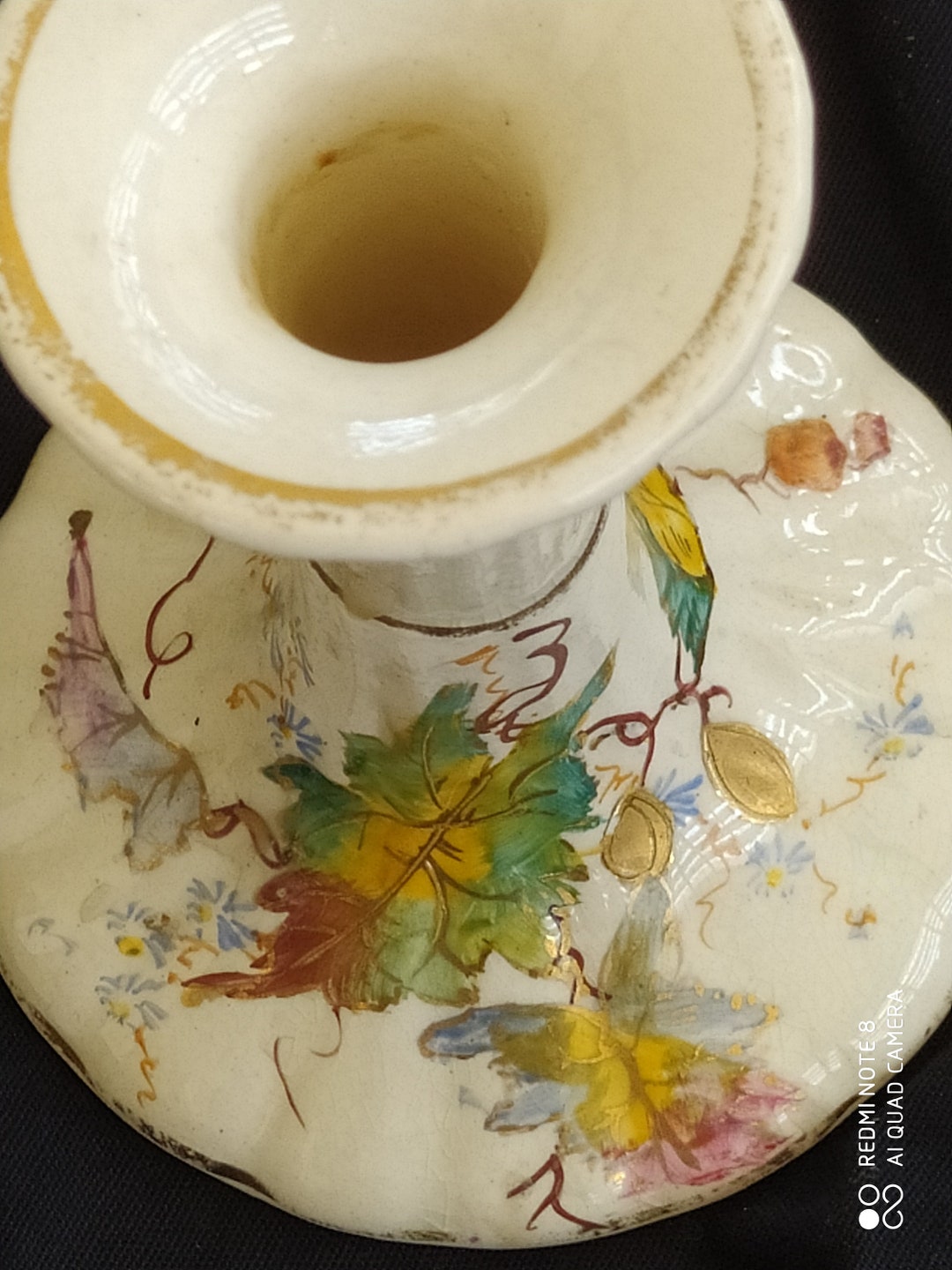 PAIR of 1950's JAPANESE CANDLE Holders.handpainted Vintage Etsy