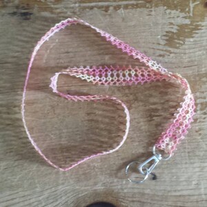 Tatted Lanyard - Coral Splash