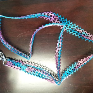 Tatted lanyard - Island Breeze