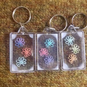 Tatted Keychains - Flowers/ butterflies/ Crosses