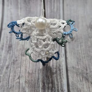 Tatted Angel Ornament | Christmas Angel Decoration Blue river glades