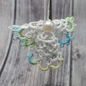 Tatted Angel Ornament | Christmas Angel Decoration Sea Island Citrus