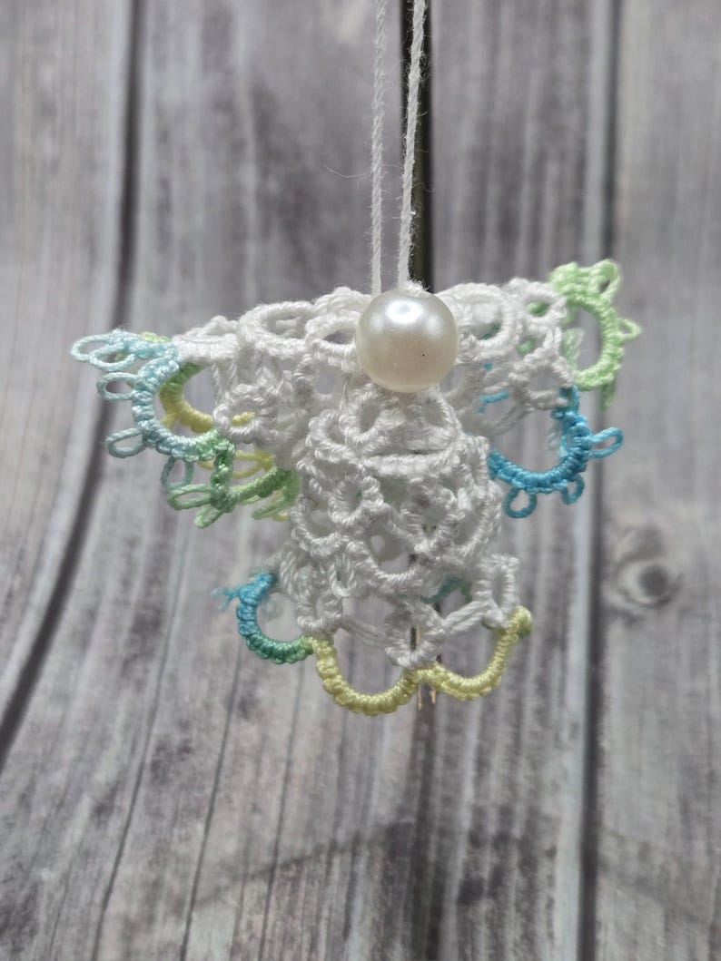 Tatted Angel Ornament | Christmas Angel Decoration Sea Island Citrus