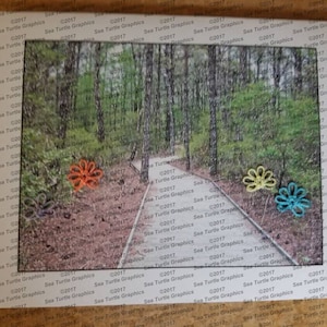 Tatted Notecards - Boardwalk trails