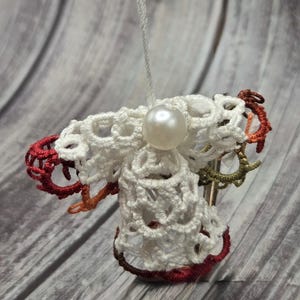Tatted Angel Ornament | Christmas Angel Decoration Cranberry Bush