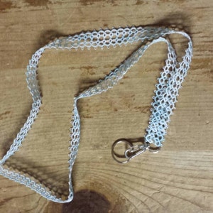 Tatted Lanyard - Blue Ice
