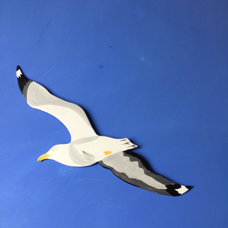 Set of 3 Flying Seagulls. Wall Decoration. Etsy