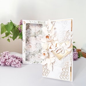 Personalisierte Hochzeit Karte , Glückwunschkarte Hochzeit im Box, Glükwunsch zur Hochzeit
