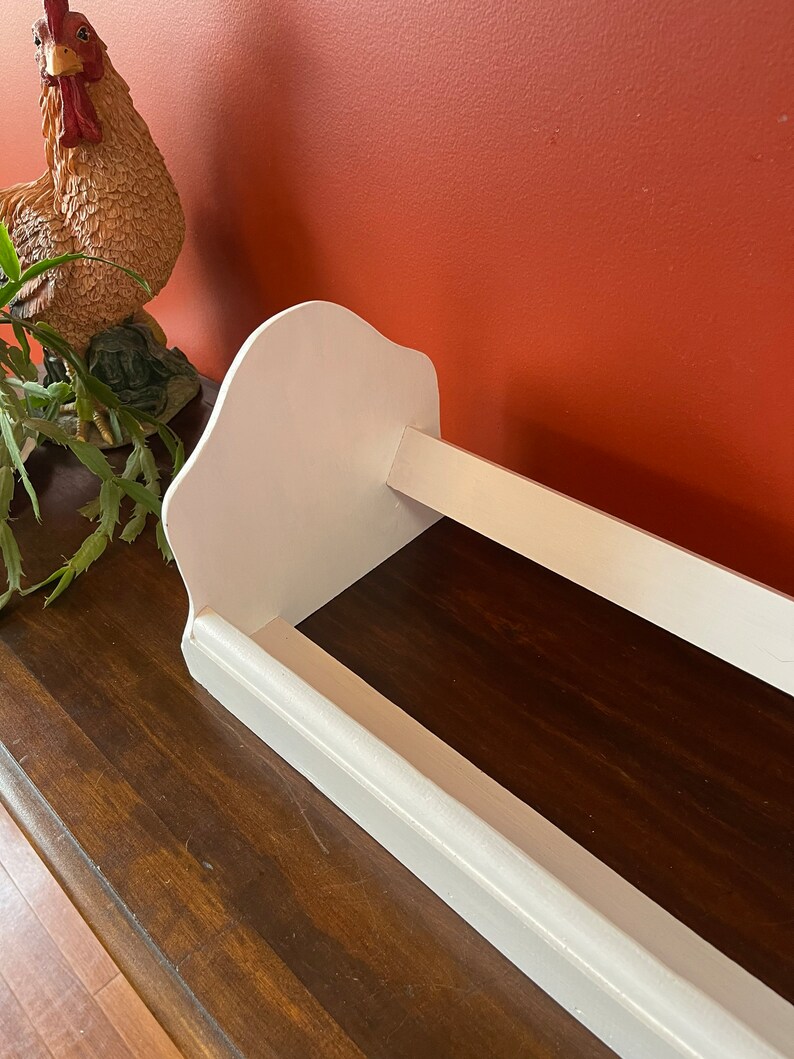 Vintage Book Rack/ White Book Rack/ Tabletop Book Rack Etsy