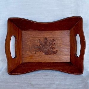 Vintage houten dienblad/ houten dienblad/ decoratief dienblad