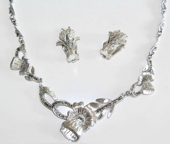 Stunning Scottish Bright Silver Tone with Marcasi… - image 1