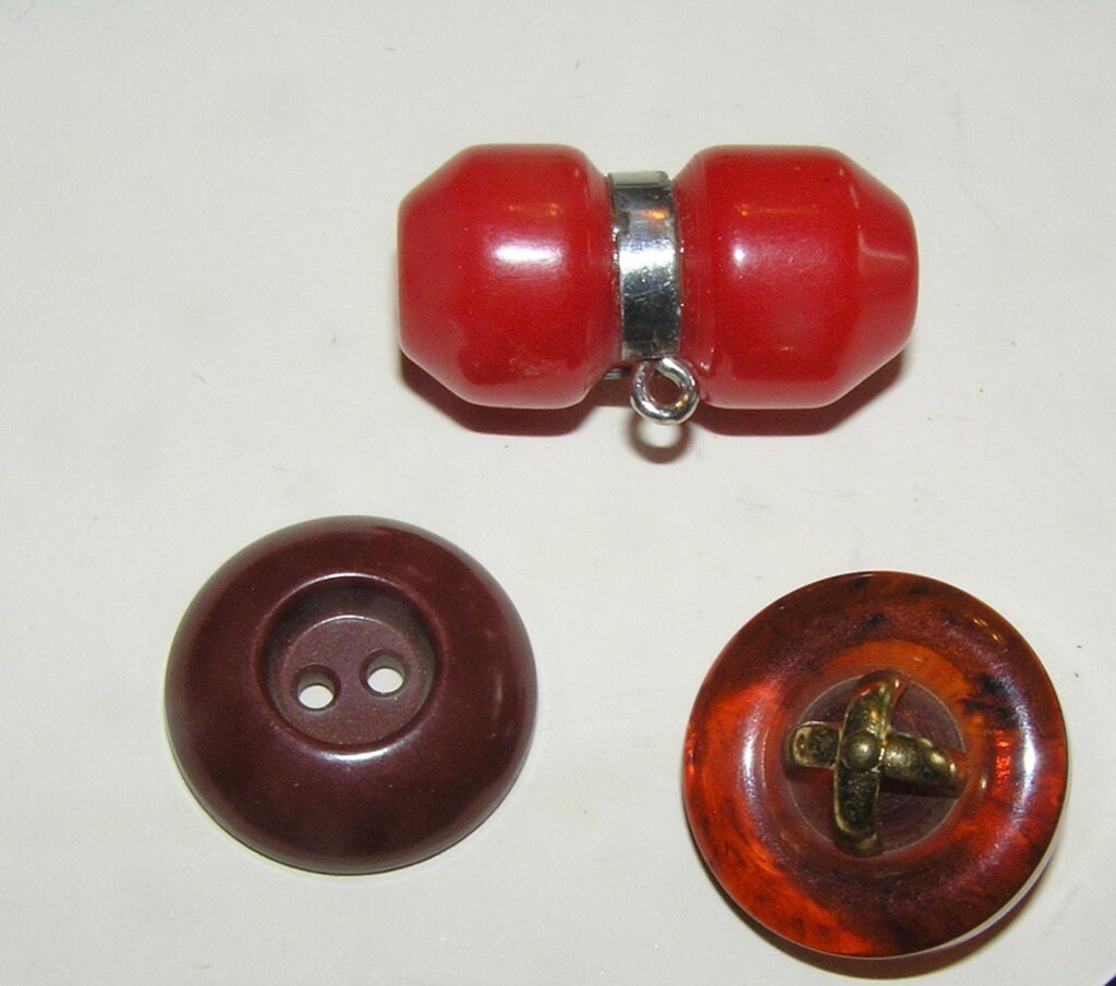Sizes and Shapes Different Colors Mixed Lot of Colorful BAKELITE Buttons