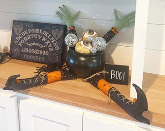 RTS Handmade Witch arms & legs - Halloween Home Decor - Witch Decor - Spooky decorations - Boho decor