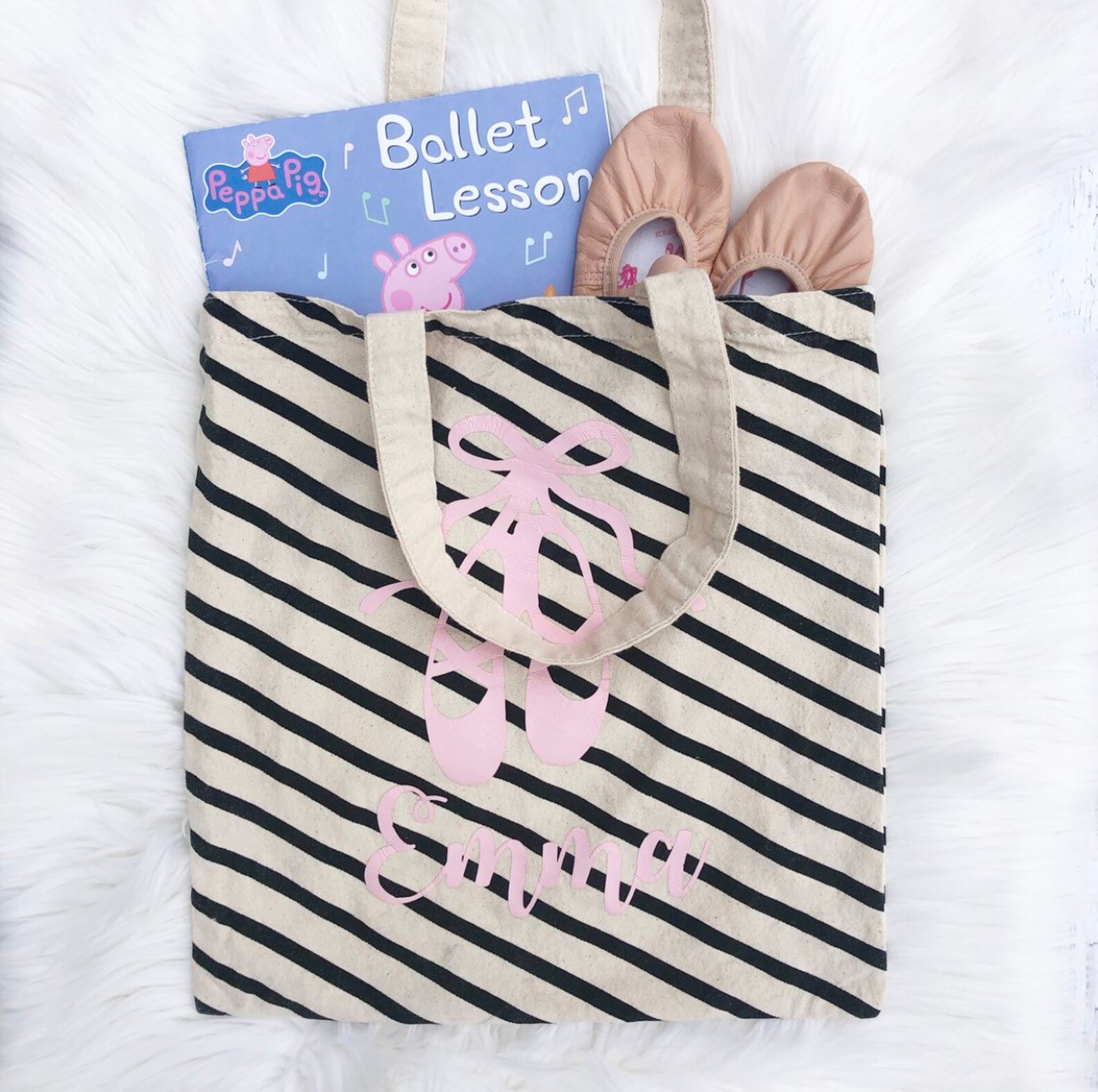 personalized ballet bag - ballet tote bag - dance canvas bag - tap shoe bag - dance recital gift - ballet gift bag - ballet part