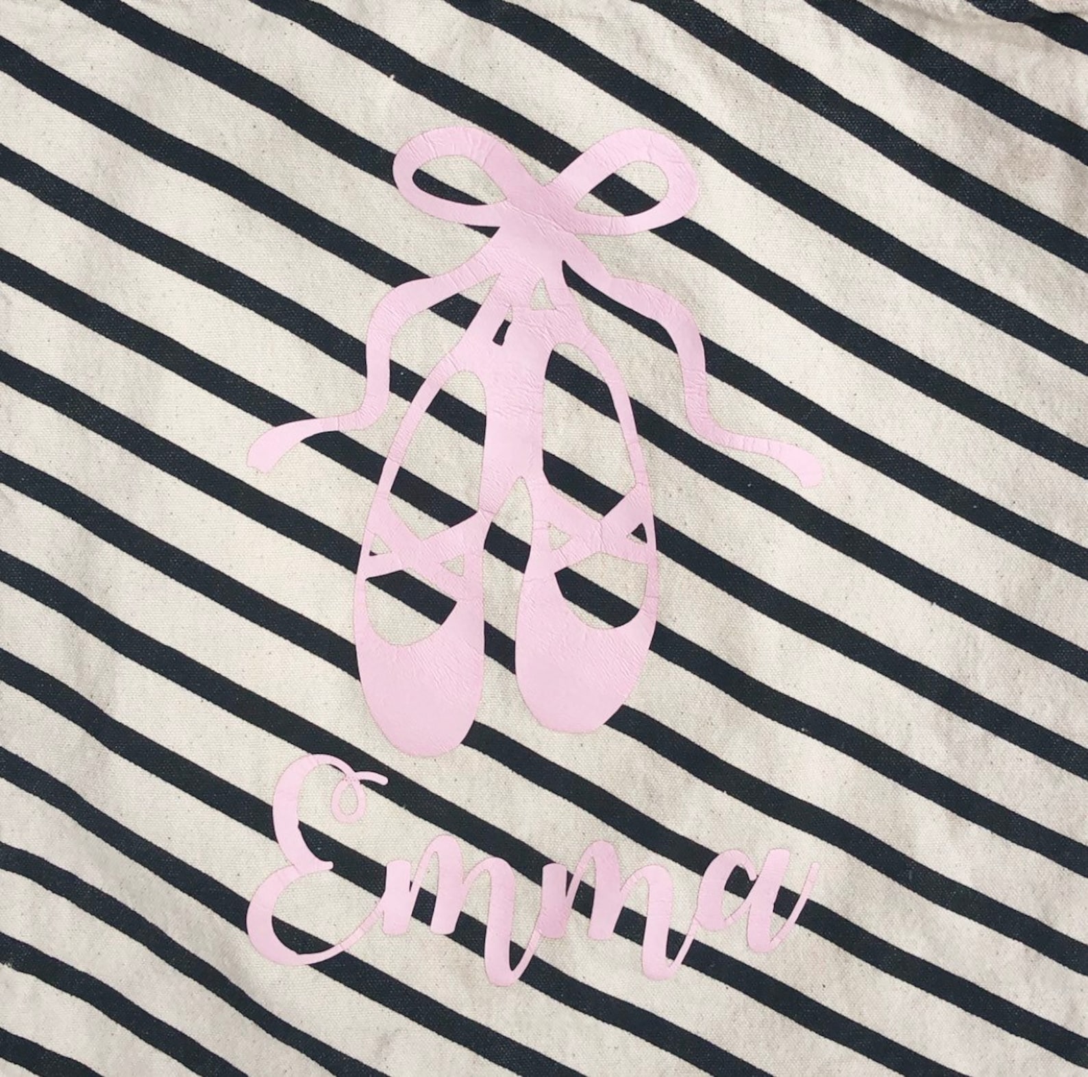 personalized ballet bag - ballet tote bag - dance canvas bag - tap shoe bag - dance recital gift - ballet gift bag - ballet part