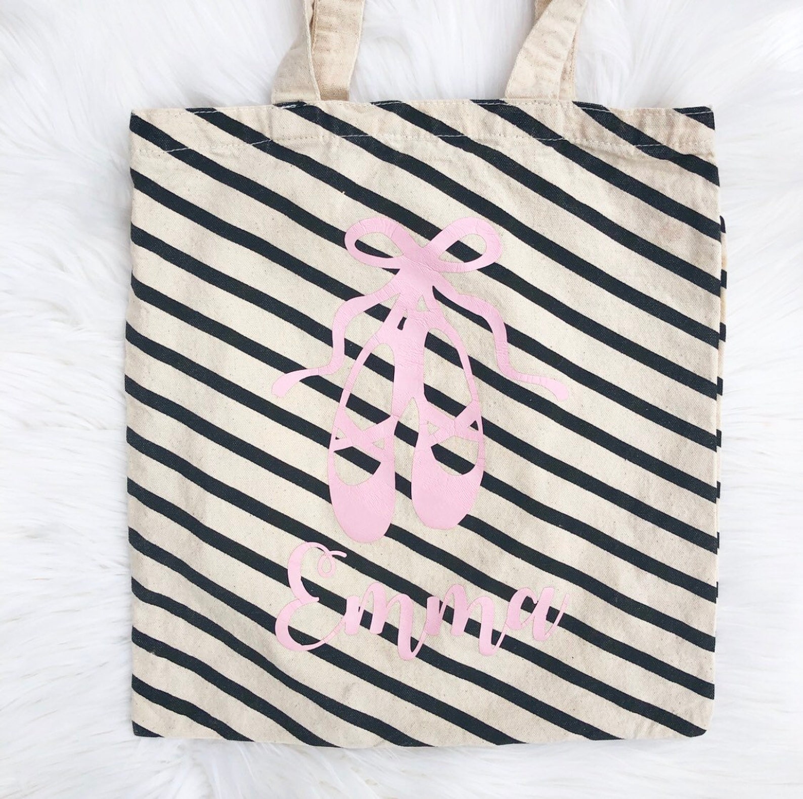 personalized ballet bag - ballet tote bag - dance canvas bag - tap shoe bag - dance recital gift - ballet gift bag - ballet part