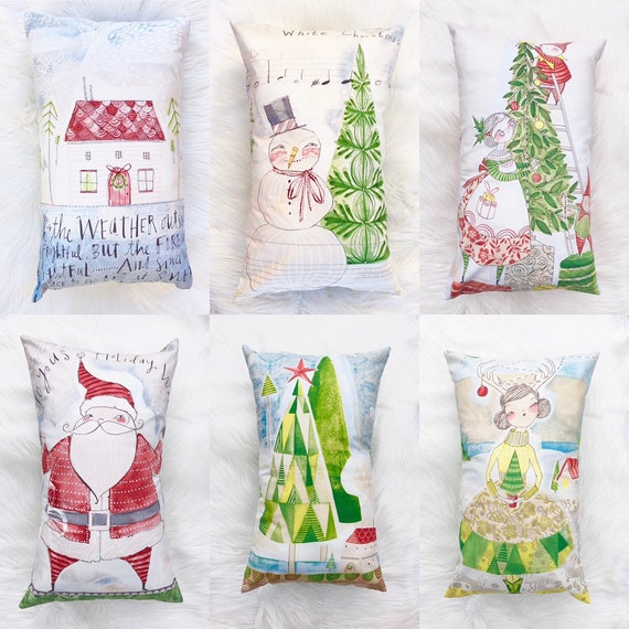 Holiday Throw Pillow Christmas Throw Pillows Christmas Etsy
