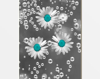 Aqua wall art | Etsy