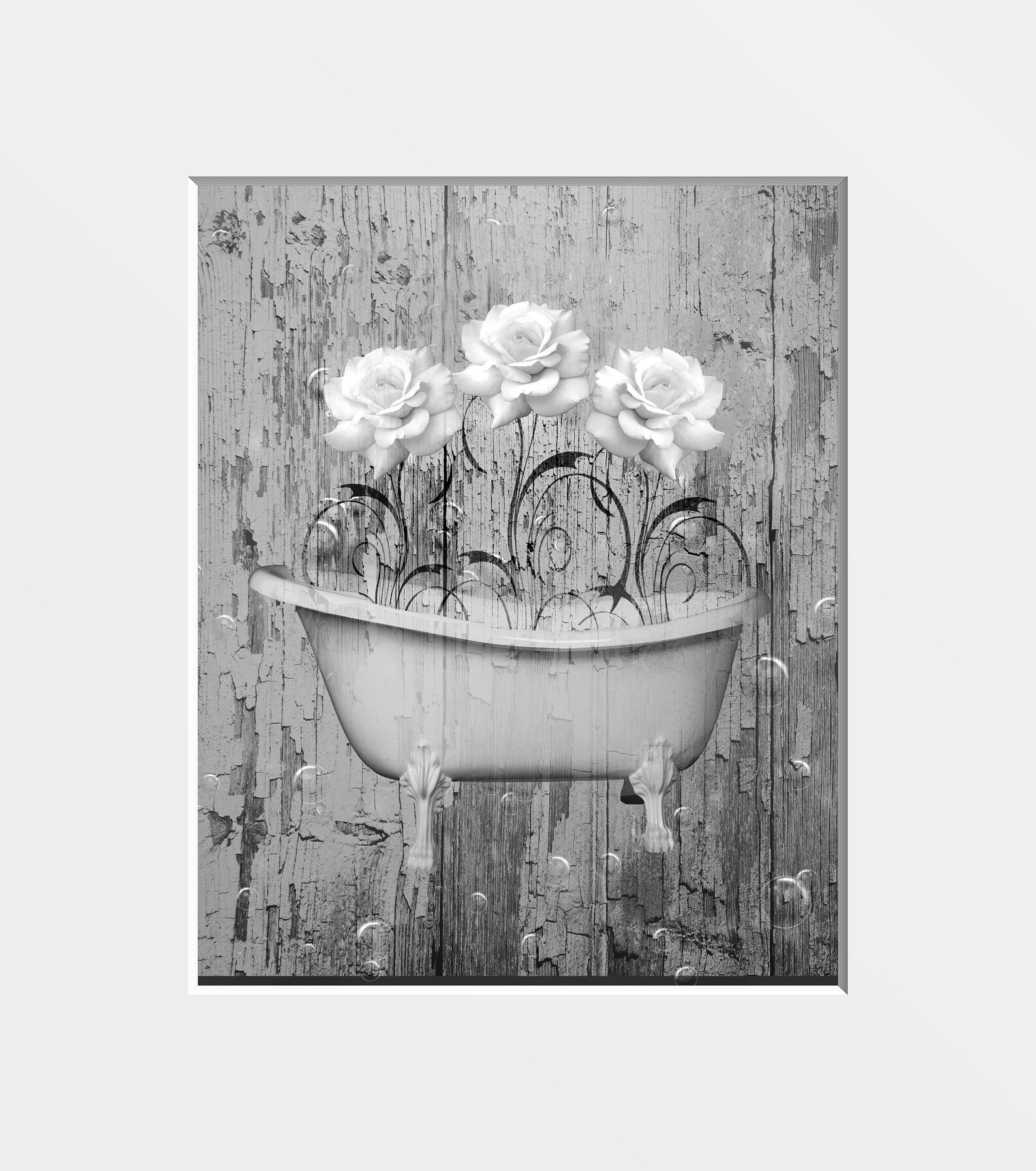 Black White Rustic Bathroom Decor Vintage Outhouse Country - Etsy