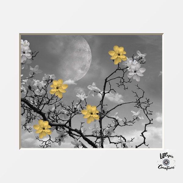 Yellow and Gray Wall Decor Etsy