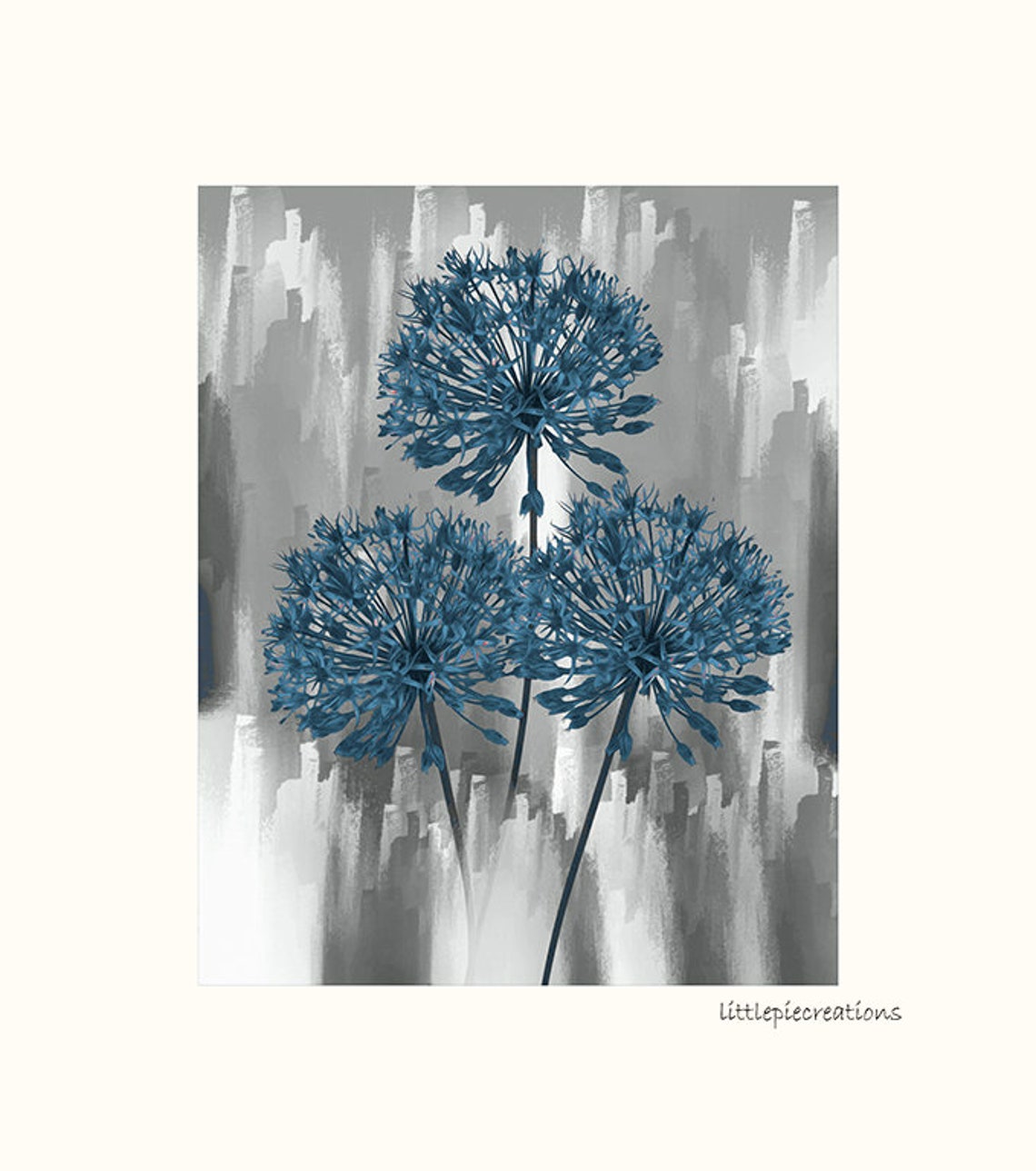 Blue Rustic Wall Art Daisy Tub Blue Country Farmhouse Decor Etsy