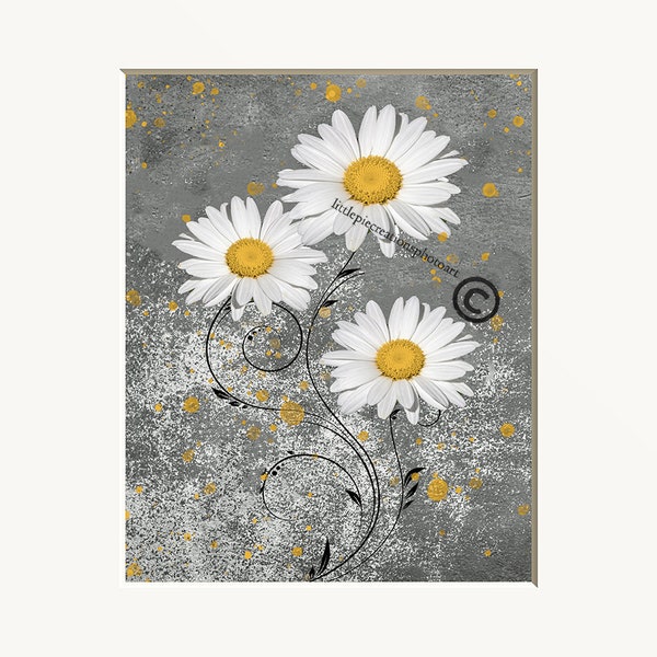 Daisy Wall Art Etsy