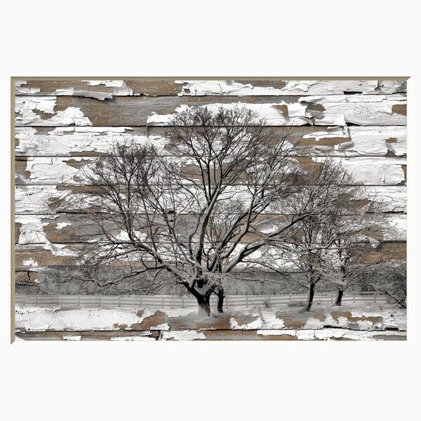Rustic Tree Wall Art Etsy