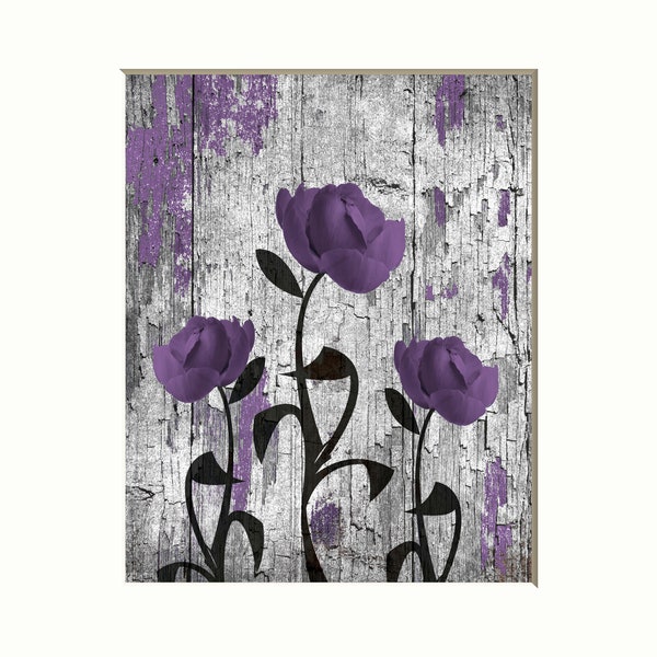 Purple Wall Art Etsy