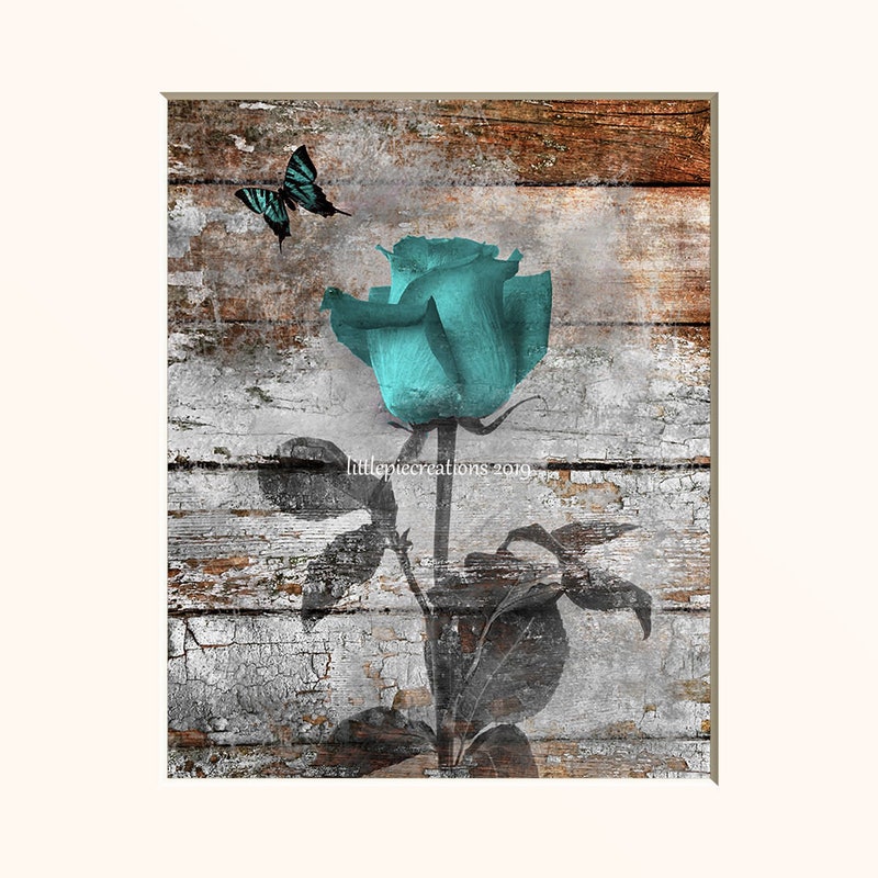 Turquoise Bathroom Wall Art - Etsy