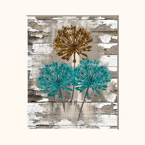 Rustic Home Decor Teal Flowers Farmhouse/country Rustic Etsy