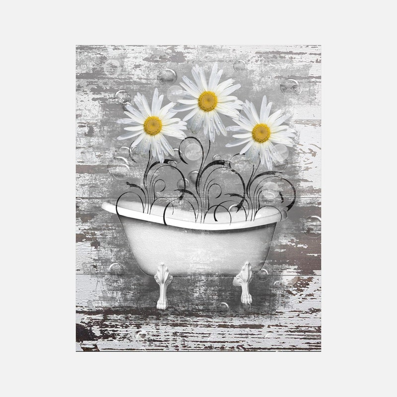 Daisy Bathroom Decor - Etsy