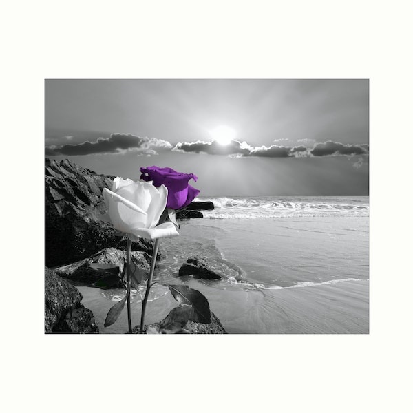 Purple Wall Art Etsy